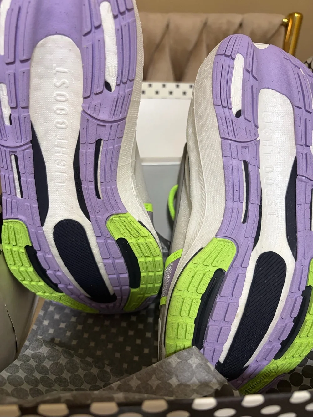Stella McCartney Neon Yellow and Gray Women’s Athletic Sneakers